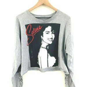 Selena Long Sleeve Crop Graphic Tee 1X